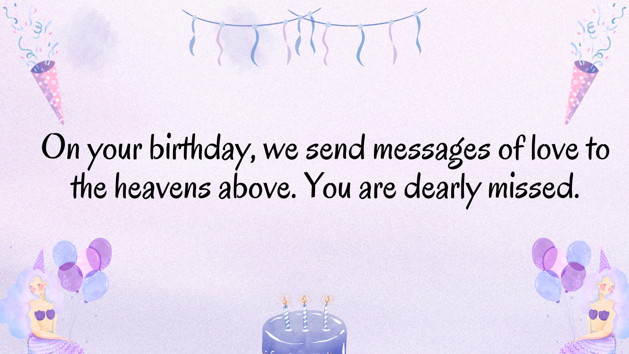 Birthday Messages for Sister in Heaven: