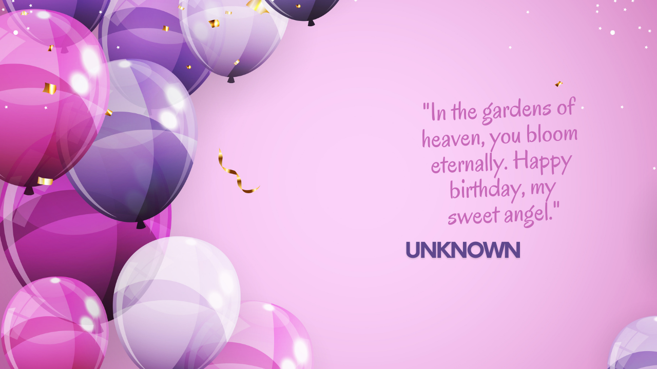 Birthday Quotes for Girlfriend in Heaven: