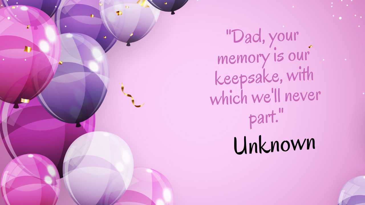 Birthday Quotes for Father in Heaven:
