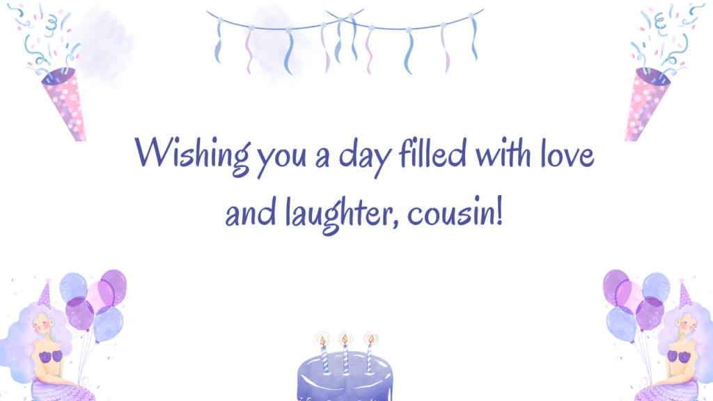 Birthday Messages 6th Birthday Wishes for cousin: