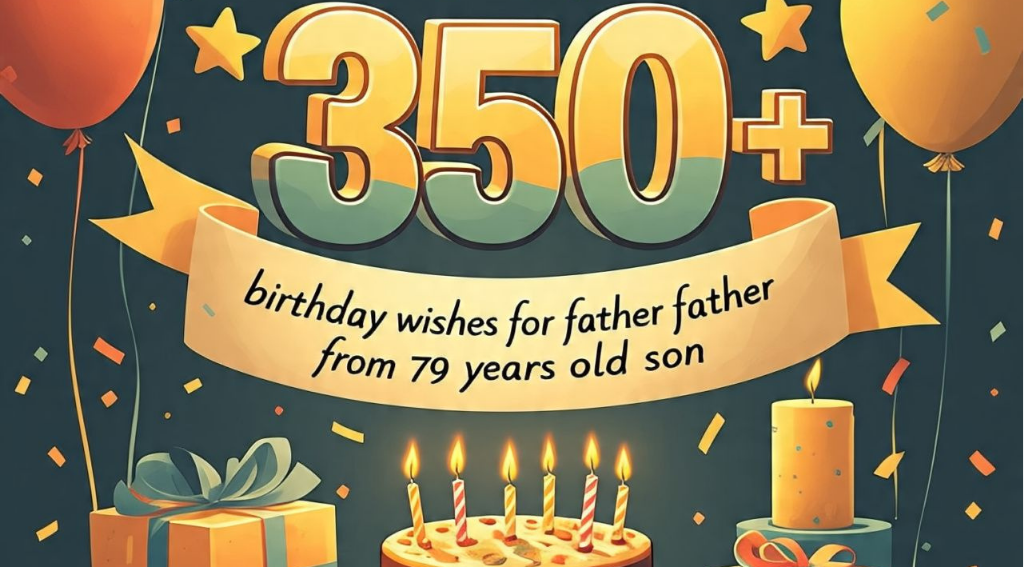 350+ birthday wishes for father from 79 
years old son