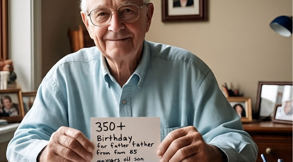 350+ birthday wishes for father from 85 years old son