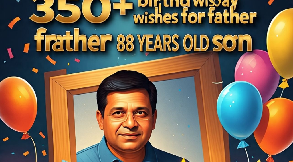 350+ birthday wishes for father from 88 years old son